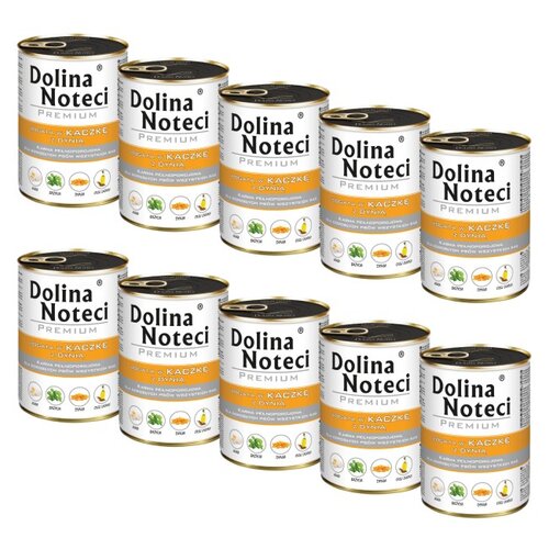 Karma dla psa DOLINA NOTECI Premium Kaczka z dynią 10 x 400 g