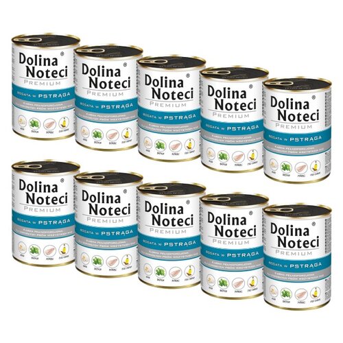 Karma dla psa DOLINA NOTECI Premium Pstrąg 10 x 400 g