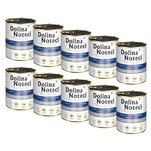 Karma dla psa DOLINA NOTECI Premium Dorsz z brokułami 10 x 400 g