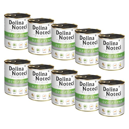 Karma dla psa DOLINA NOTECI Premium Dziczyzna 10 x 800 g