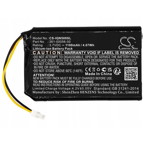 Akumulator CAMERON SINO CS-IQN500SL 1100 mAh do Mitac/Garmin