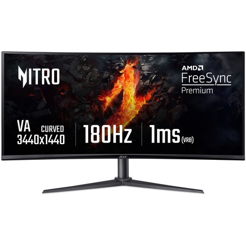 Monitor ACER Nitro XZ342CUV3bmiiphx 34" 3440x1440px 180Hz 1 ms [VRB] Curved