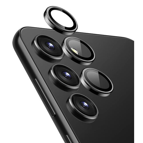 Szkło hartowane na obiektyw CRONG Lens Ring do Samsung Galaxy S24 Czarny