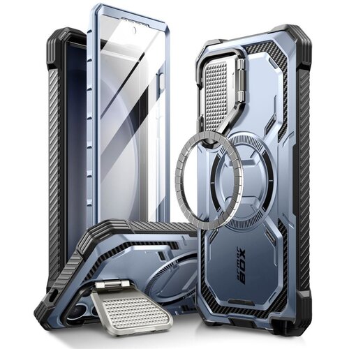 Etui SUPCASE IBLSN Armorbox Mag MagSafe do Samsung Galaxy S24 Ultra Niebieski