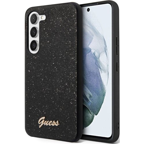 Etui GUESS Glitter Script do Samsung Galaxy S24+ Czarny