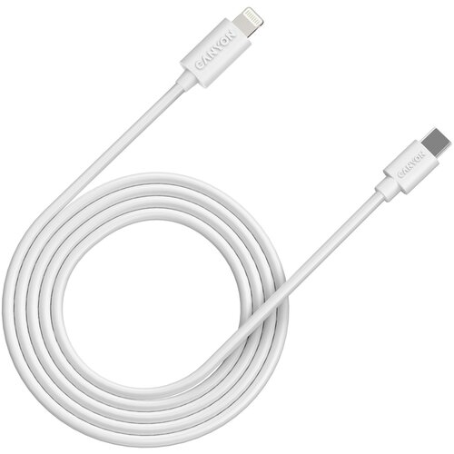 Kabel USB-C - Lightning CANYON CFI-12 2m Biały