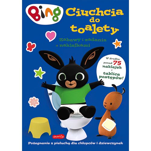 Książka z zadaniami Bing Ciuchcia do toalety (miękka okładka)