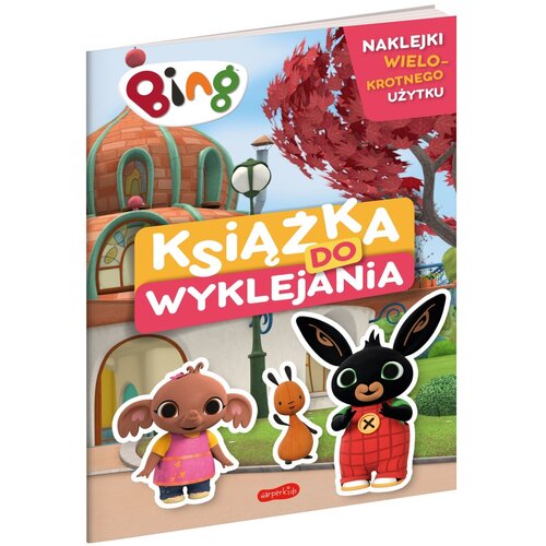 Książka z naklejkami Bing Książka do wyklejania (miękka okładka)