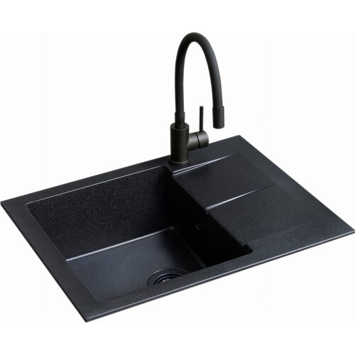 Zlewozmywak BERG Black ZHB1411A Czarny + bateria