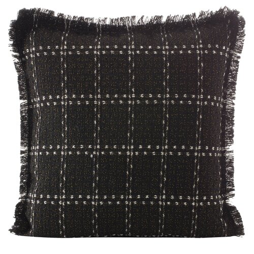 Poszewka EUROFIRANY Dara 45 x 45 cm Czarny