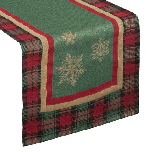 Bieżnik EUROFIRANY Cho 45 x 140 cm Zielony