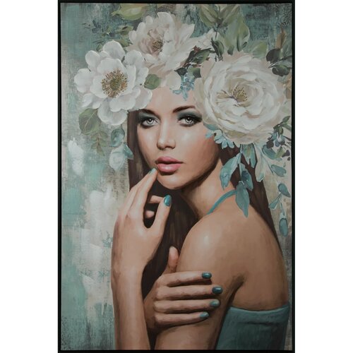 Obraz EUROFIRANY 573A 80 x 120 cm Turkusowy
