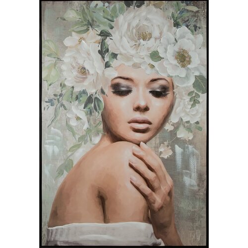 Obraz EUROFIRANY Blush 2 80 x 120 cm Popielaty