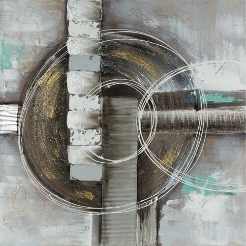 Obraz EUROFIRANY 555B 80 x 80 cm Beżowy