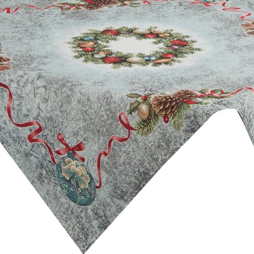 Obrus EUROFIRANY Cho 100 x 100 cm Popielaty