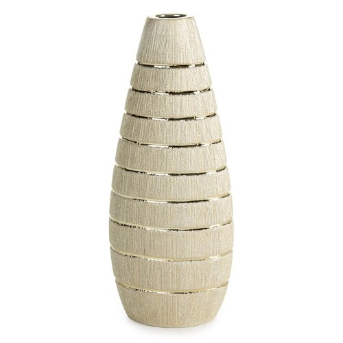 Wazon EUROFIRANY Melinda 18 x 38 cm Kremowy
