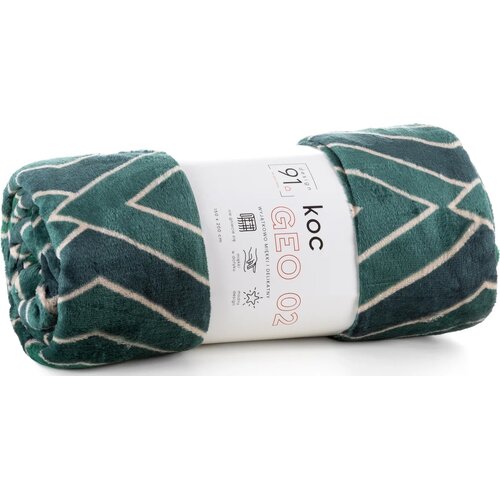Koc EUROFIRANY D91 Geo 2 150 x 200 cm Zielony