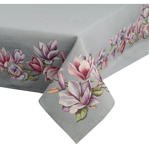 Obrus EUROFIRANY Cho 1214 140 x 180 cm Popielato-różowy