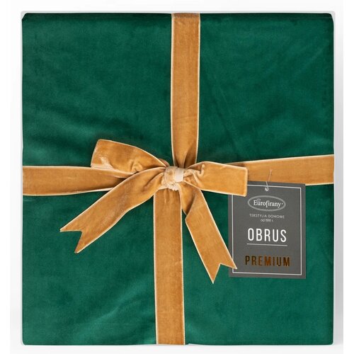 Obrus EUROFIRANY Premium Velvet 145 x 220 cm Ciemnozielony