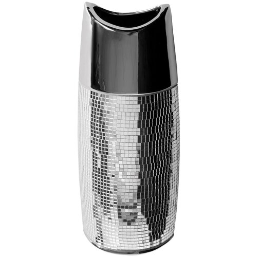 Wazon EUROFIRANY Mirona 05 14 x 9 x 35 cm Srebrny