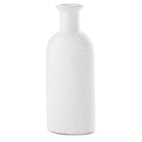 Wazon EUROFIRANY Riso 16 x 11 x 40 cm Biały