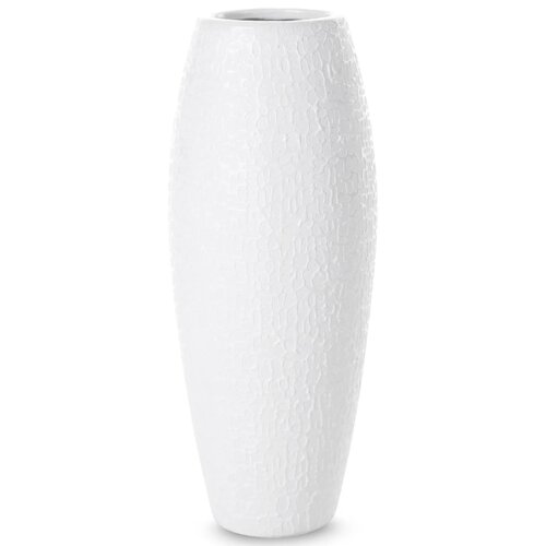 Wazon EUROFIRANY Riso 12 x 30 cm Biały