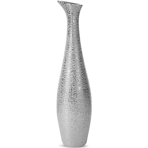 Wazon EUROFIRANY Riso 15 x 60 cm Srebrny