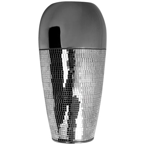 Wazon EUROFIRANY Mirona 18 x 35 cm Srebrny