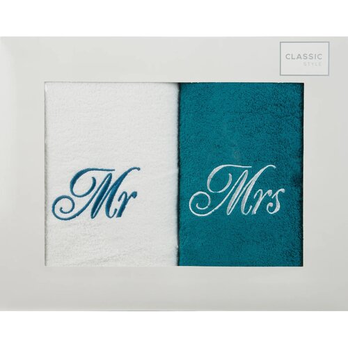 Zestaw ręczników Mrs & Mr (2 sztuki)