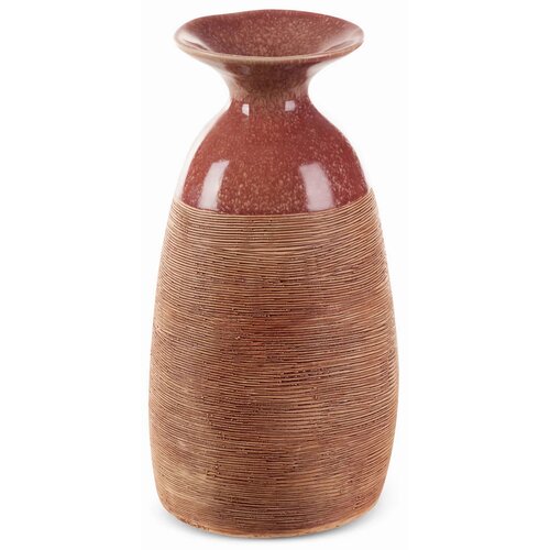 Wazon EUROFIRANY Elda 03 402751 17 x 31 cm Czerwony