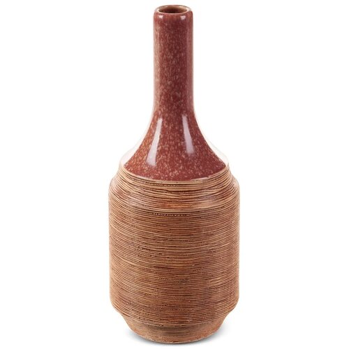 Wazon EUROFIRANY Elda 05 402753 12 x 29 cm Czerwony
