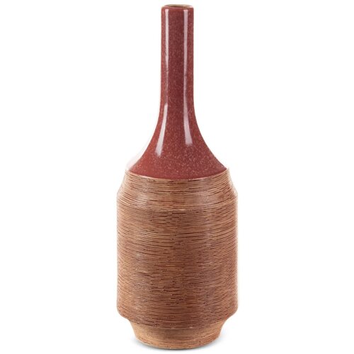 Wazon EUROFIRANY Elda 07 402755 16 x 48 cm Czerwony