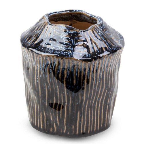 Wazon EUROFIRANY Alda 13 x 14 cm Granatowy
