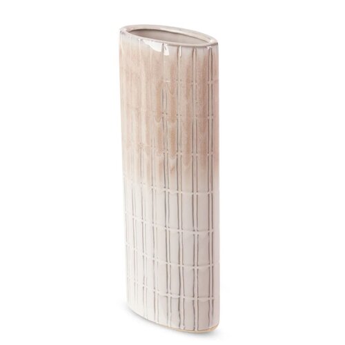 Wazon EUROFIRANY Edna 07 12 x 6 x 31 cm Kremowy