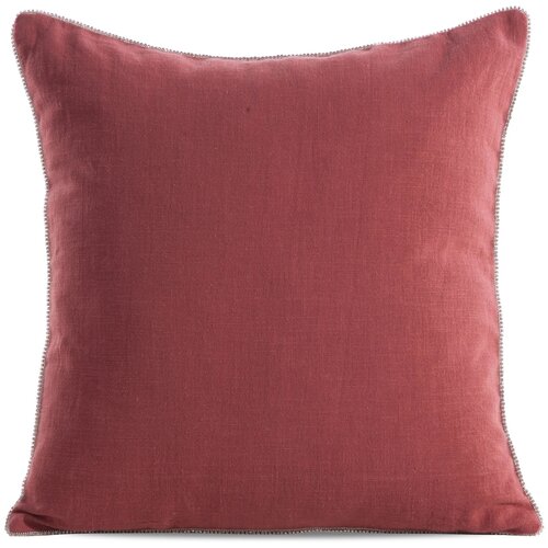 Poszewka EUROFIRANY Len 43 x 43 cm Czerwony