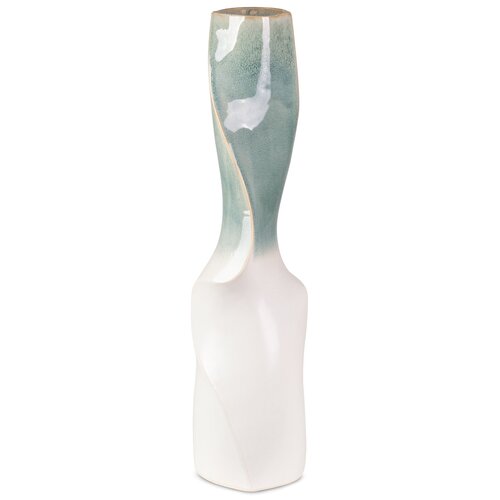 Wazon EUROFIRANY Liana 16 x 62 cm Kremowo-miętowy