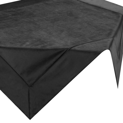 Obrus EUROFIRANY Velvet 85 x 85 cm Czarny
