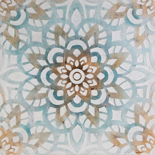 Obraz EUROFIRANY Oraments 486A 80 x 80 cm Niebieski