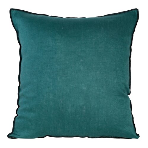 Poszewka EUROFIRANY Len 5 45 x 45 cm Turkusowy