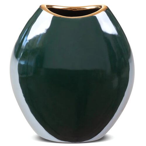 Wazon EUROFIRANY AMORA 2 14 x 7 x 16 cm Zielony