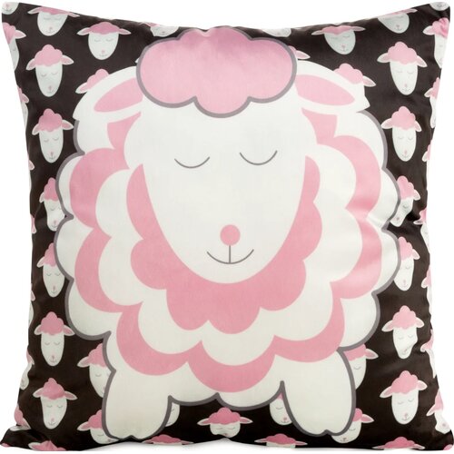 Poszewka EUROFIRANY Kids 7B 45 x 45 cm Czarno-różowy