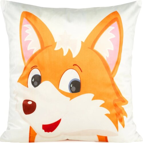 Poszewka EUROFIRANY Kids 9A 45 x 45 cm Biało-pomarańczowy