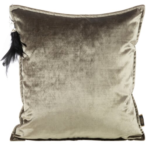 Poszewka EUROFIRANY Royal 5 45 x 45 cm Ciemnobeżowy