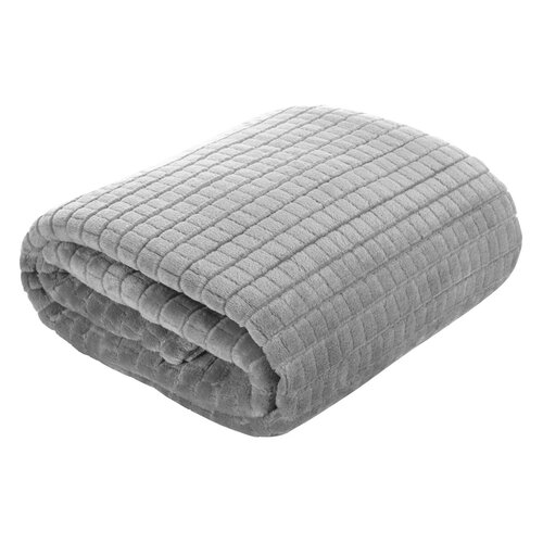 Koc EUROFIRANY D91 Cindy 2 200 x 220 cm Popielaty