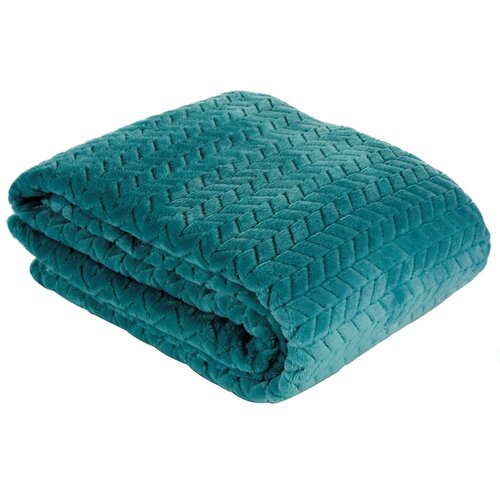 Koc EUROFIRANY D91 Cindy 335308 200 x 220 cm Turkusowy