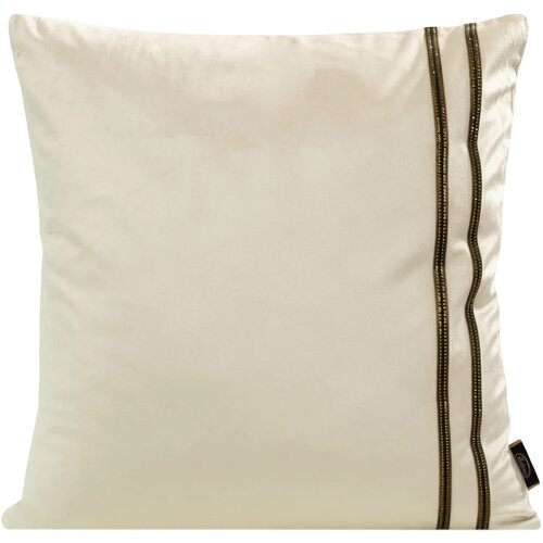 Poszewka EUROFIRANY Velvet 31 45 x 45 cm Kremowy