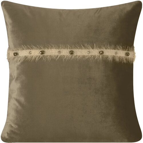 Poszewka EUROFIRANY Tina 02 45 x 45 cm Jasnobrązowy