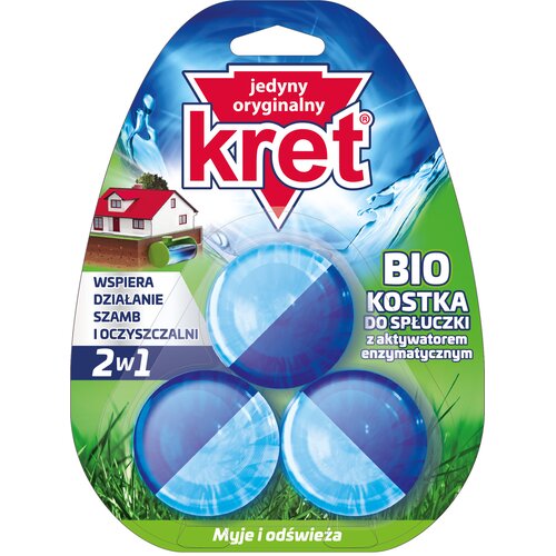 Kostka do WC KRET Bio 3x50g