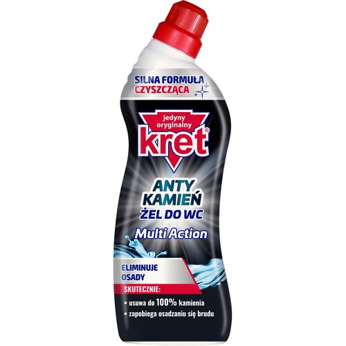Żel do czyszczenia toalety KRET Antykamień Multi Action 750 ml