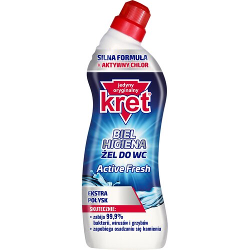 Żel do czyszczenia toalety KRET Biel Higiena Active Fresh 750 ml